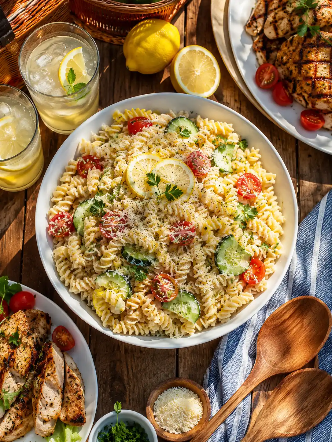 Lemon Parmesan Pasta Salad recipe