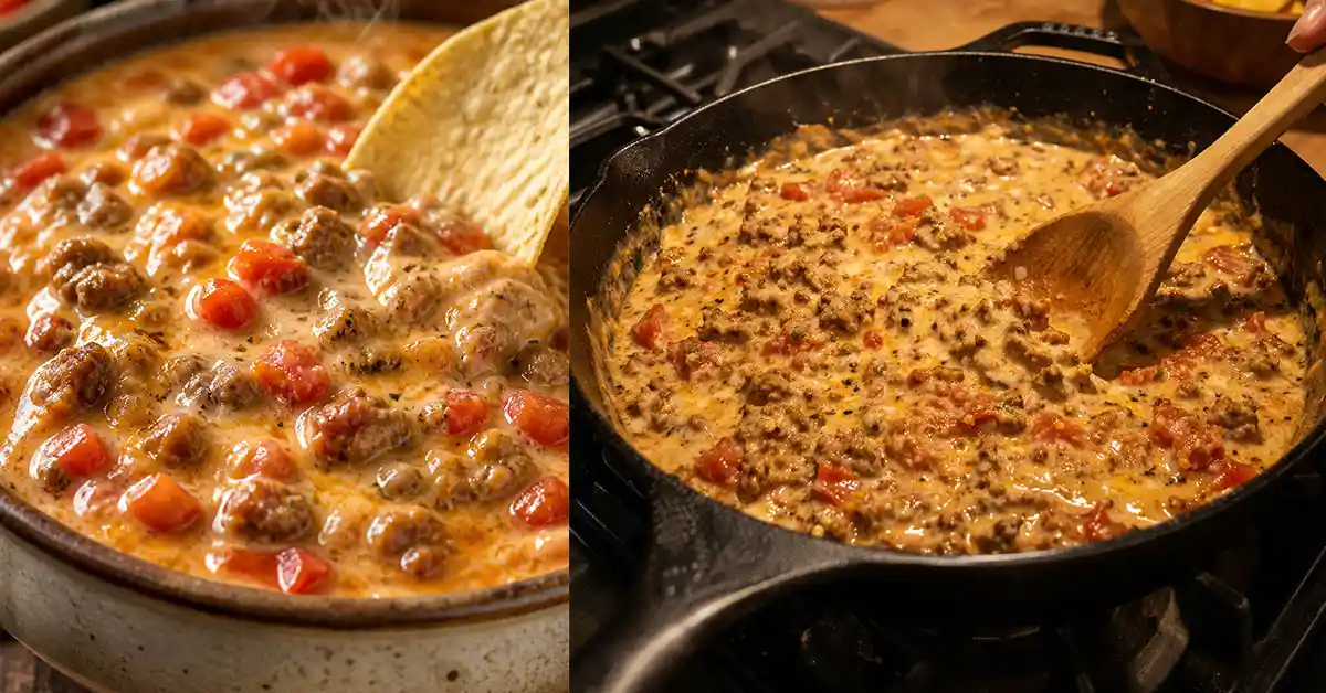 Viral Rotel Dip With Sausage Recipe
