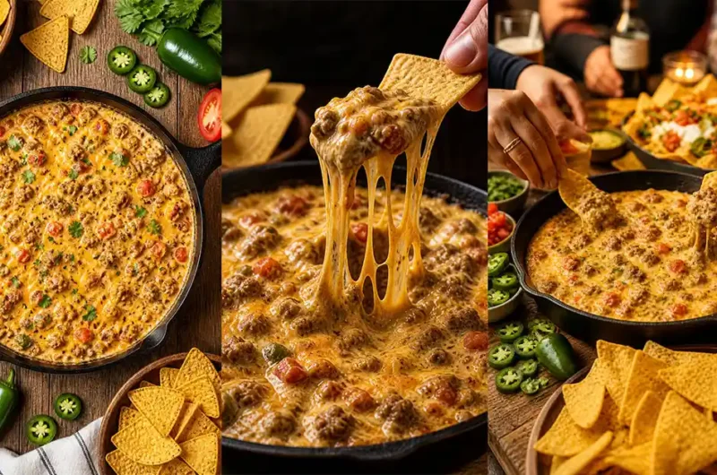 Rotel Dip With Ground Beef Recipe Creamy Spicy Snack Dip
