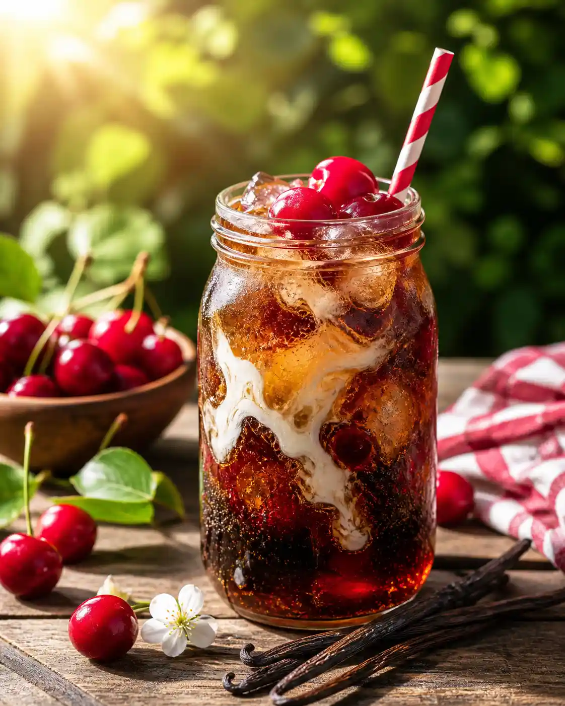cherry vanilla coke dirty soda recipe