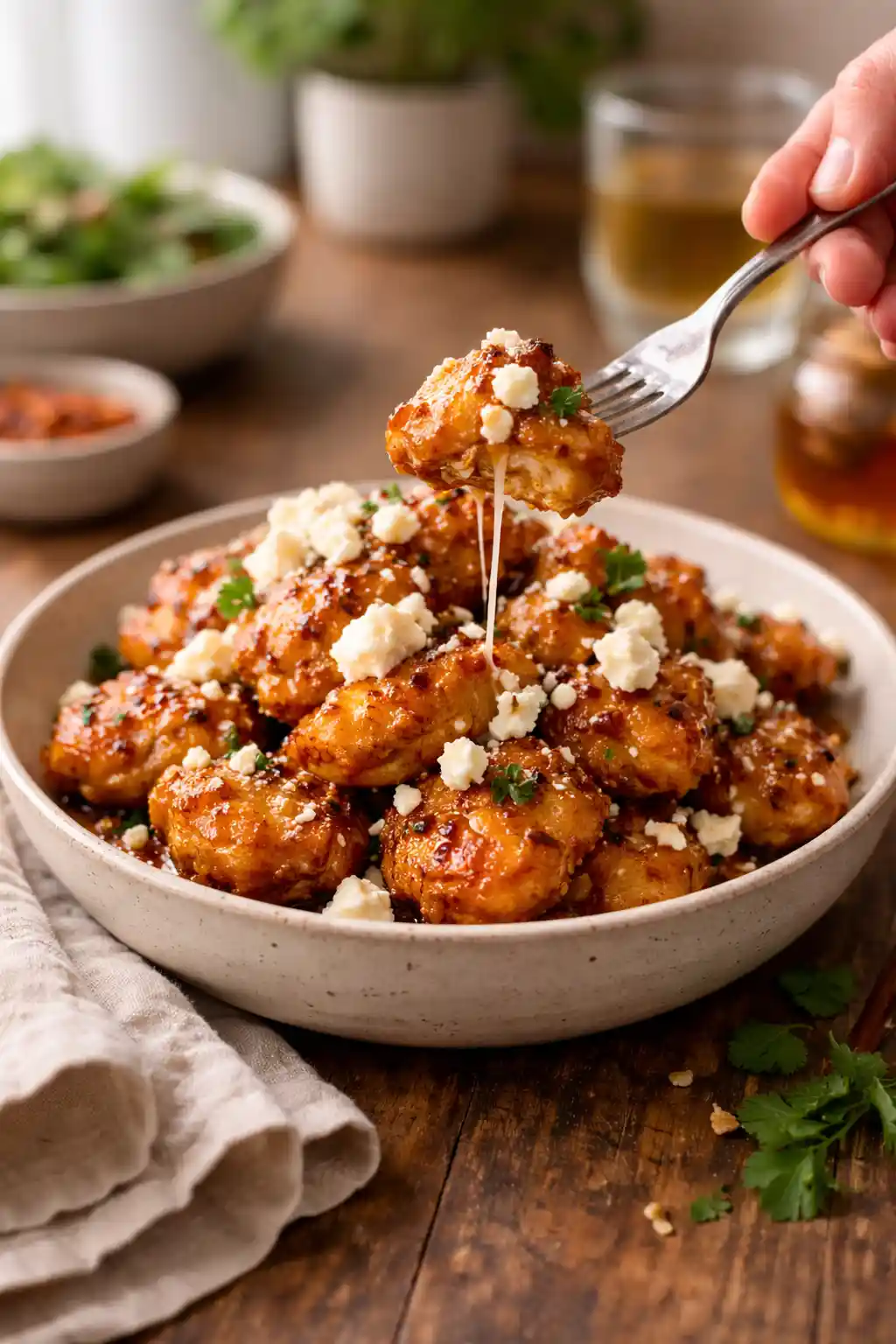 easy recipes hot honey feta chicken