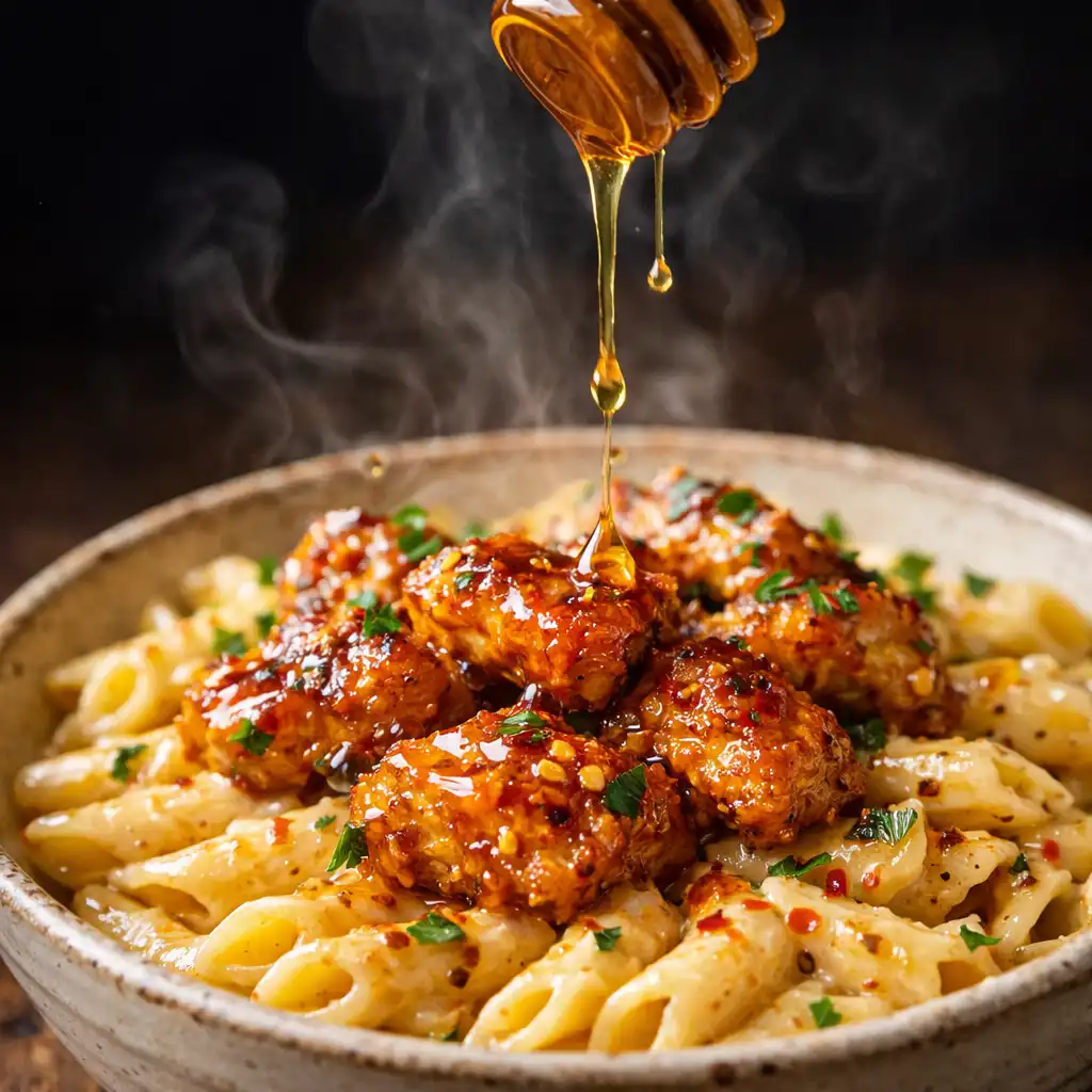 hot honey chicken alfredo pasta recipe